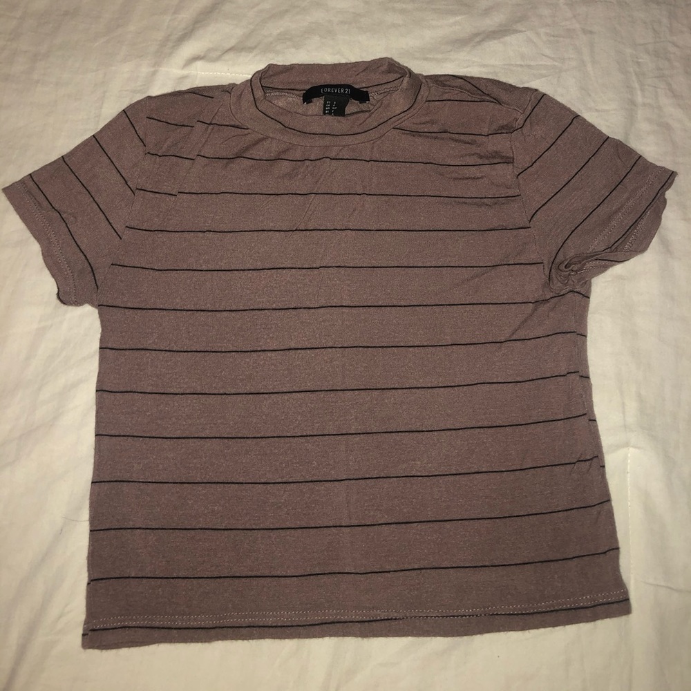 Forever 21 stripped crop top